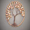 front view full tree of life set against a plain background. photo has a slight vignette which brings out the bead colors